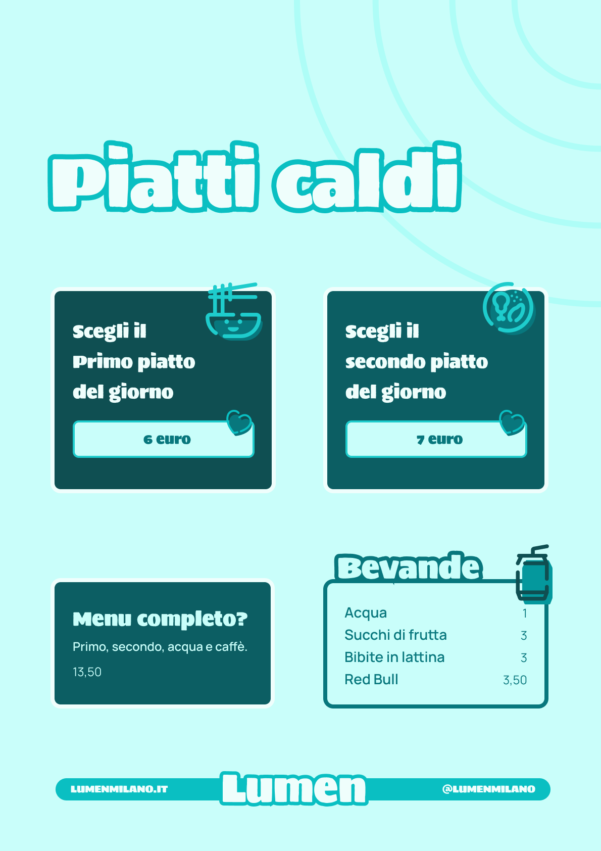 Lumen Pranzi Piatti caldi