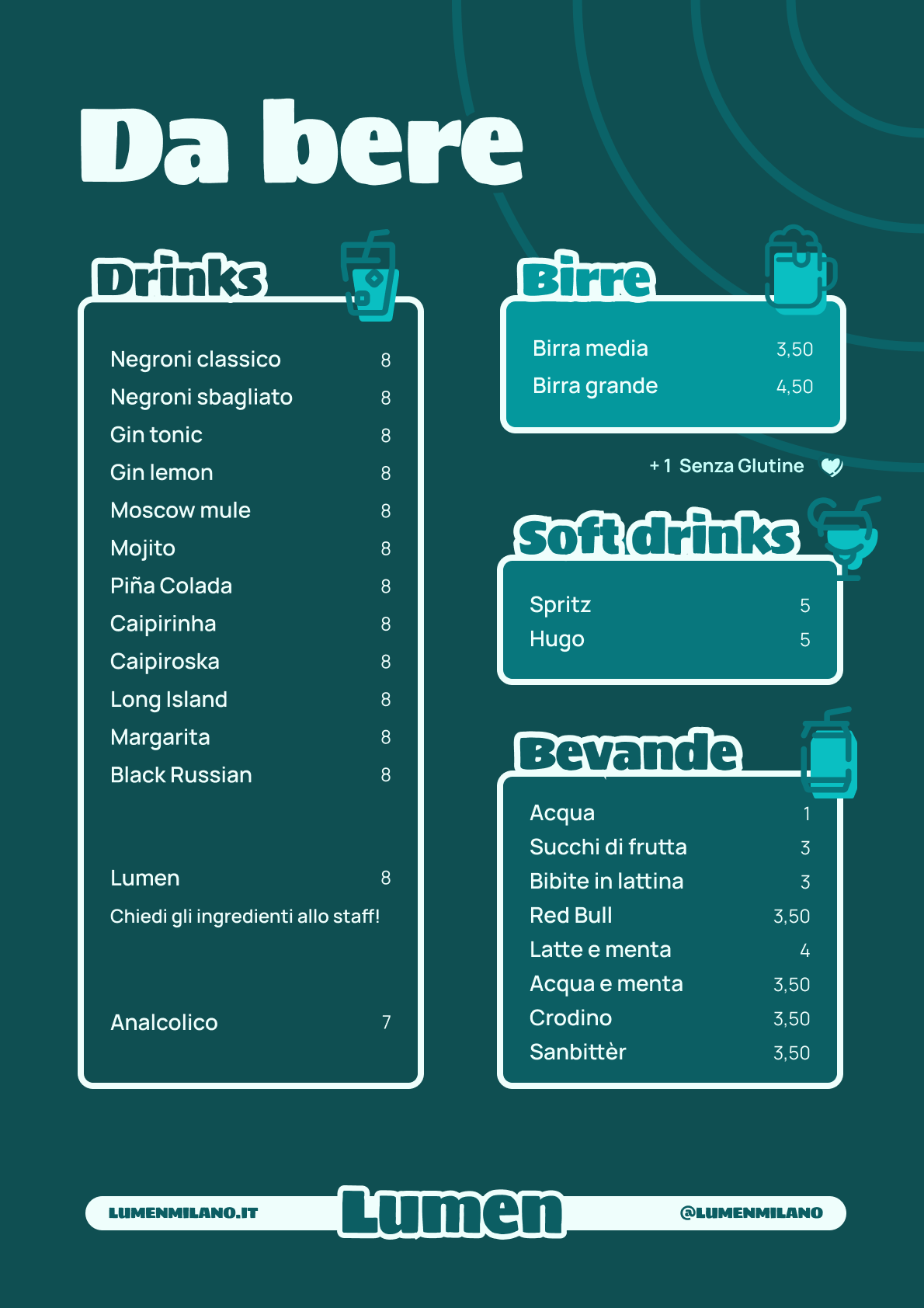 Lumen aperitivo da bere